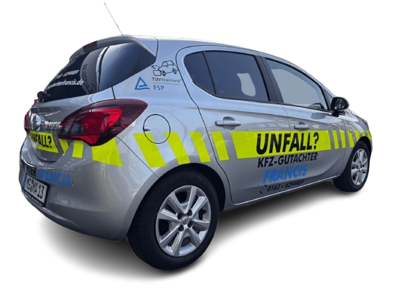Opel Corsa Firmenwagen – Heckansicht
