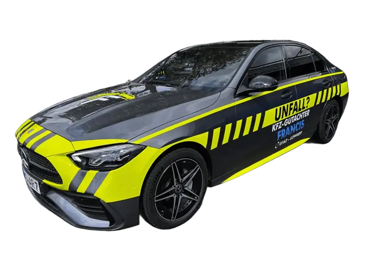 Kfz-Gutachter Francis – Mercedes C-Klasse Firmenwagen Frontansicht
