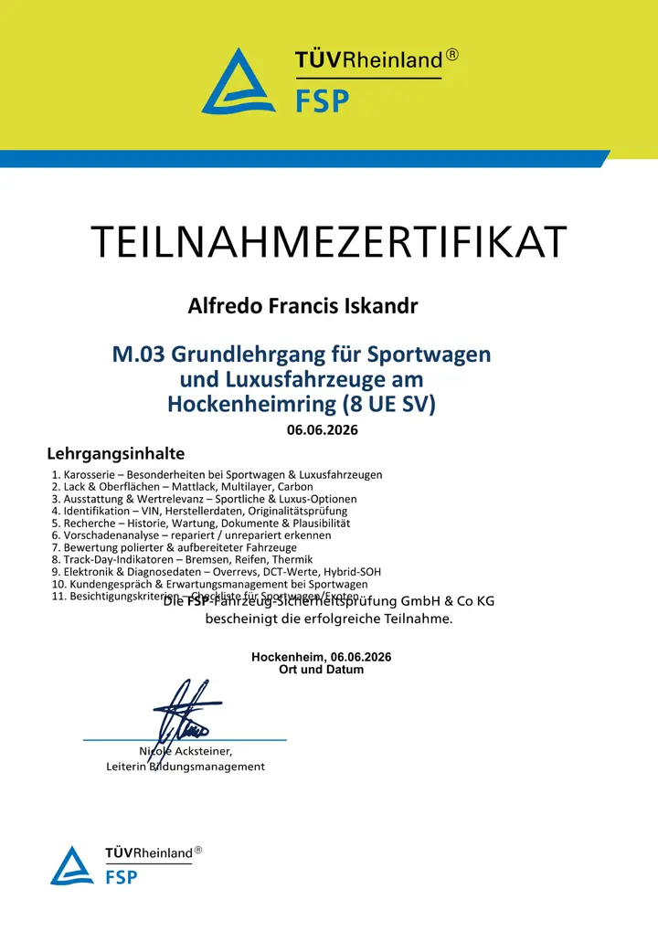 Sportwagen & Luxusfahrzeuge